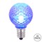 Vickerman G30 Faceted LED Blue Bulb E12 .38W 25/Bx - XLEDG32-25